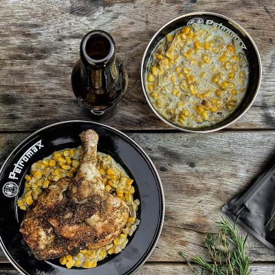 Bols en émail noir (2 pièces) Petromax – Image 4