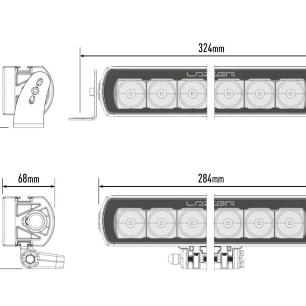 Alternative view of PHARE LED LAZER ST-6 EVOLUTION NOIR