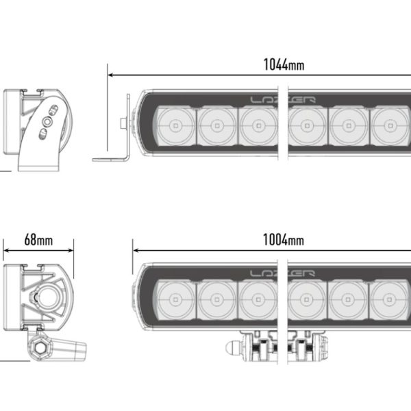 Alternative view of PHARE LED LAZER T-24 EVOLUTION NOIR