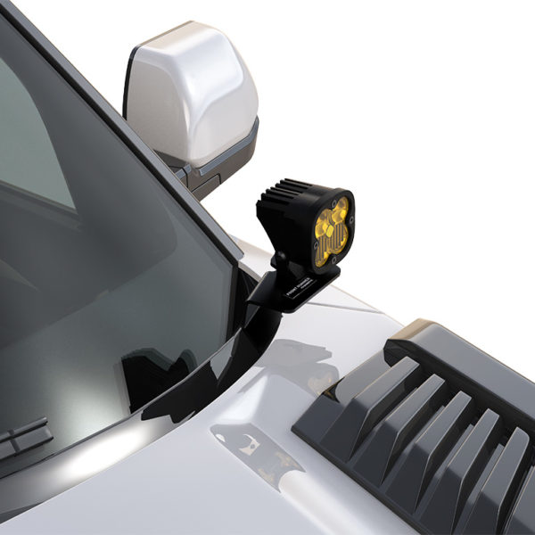 Alternative view of Toyota Tundra/Sequoia 3rd Gen Ditch Mount A-Pillar Light Brackets