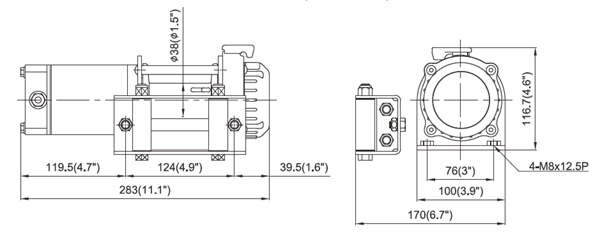 Alternative view of TREUIL COME UP ATV CUB2 12V