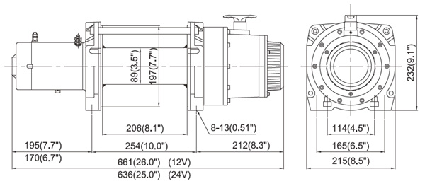 Alternative view of TREUIL COME UP DV 12 12V