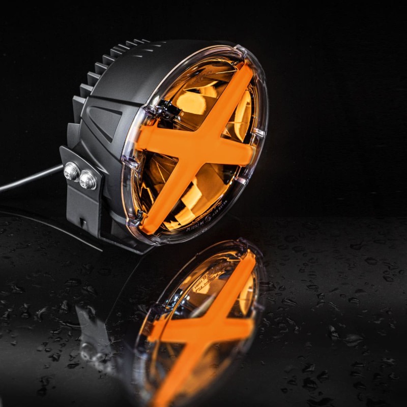 PHARE LED X-TYPE 7" CROIX ORANGE – Image 2