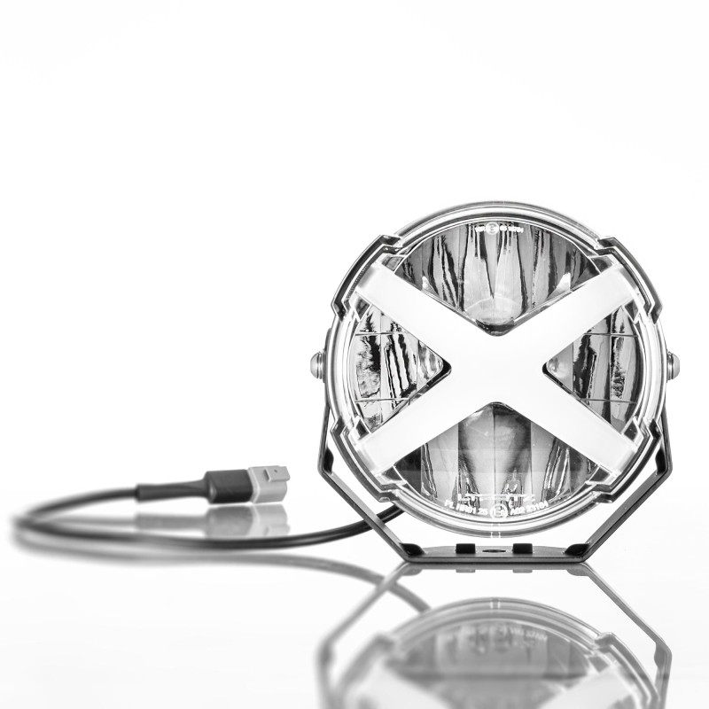 PHARE LED X-TYPE 7" CROIX ORANGE – Image 3