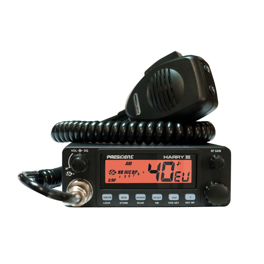 Pack poste radio CB Harry III + antenne magnétique President – Image 2