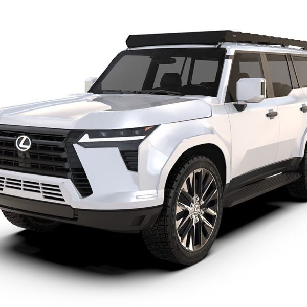 Kit de galerie de toit SlimSport pour Lexus GX 550, avec rails latéraux élégants, pieds de montage intégrés, et compatibilité avec les accessoires Front Runner pour un transport sécurisé et optimisé