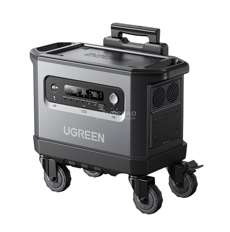 Batterie lithium portables : Power Station UGREEN PowerRoam GS2200 – L’énergie verte, où que vous soyez ! Ne soyez plus jamais à court d’énergie avec la Power Station UGREEN PowerRoam GS2200, une solution puissante, durable et respectueuse de l’environnement. Conçue pour répondre aux besoins des campeurs, des aventuriers et des foyers en quête d’une alimentation de secours fiable, cette batterie portable garantit une autonomie exceptionnelle et une charge ultra-rapide. Une batterie ultra-performante et durable ✅ Technologie LiFePO4 EV : dotée de batteries BYD haute performance, elle offre une durée de vie 6 fois plus longue que les batteries lithium-ion classiques. ✅ Jusqu’à 6000 cycles de charge : profitez d’une puissance durable et fiable pendant plus de 10 ans. ✅ Protection BMS avancée : surveille en continu la tension, le courant et la température pour une sécurité maximale. Recharge rapide et polyvalente ⚡ Technologie PowerZip : rechargez votre PowerRoam de 0 à 80 % en seulement 50 minutes via une prise secteur. ☀ Charge solaire ultra-rapide : compatible avec des panneaux solaires jusqu’à 1200W pour une charge complète en 2,5 heures. 🚗 Recharge en voiture : branchez-la sur l’allume-cigare 12/24V et obtenez une charge complète en 12 à 24 heures. Une puissance adaptée à tous vos besoins 🔹 Technologie U-Turbo : alimentez des appareils jusqu'à 3500W, parfait pour les outils électriques ou équipements énergivores. 🔹 Mode urgence 0% : même avec une batterie vide, bénéficiez de 7 heures supplémentaires pour charger un téléphone ou alimenter des lumières. 🔹 Fonction UPS : en cas de coupure de courant, elle bascule automatiquement en 20 ms pour garantir une alimentation ininterrompue. Connectivité et gestion intelligente 📱 Application UGREEN (Bluetooth & Wi-Fi) : surveillez et contrôlez votre PowerRoam à distance. Activez des fonctionnalités pratiques comme le mode silencieux, l’économie d’énergie ou la sécurité enfant. 🖥 Écran LCD 12 cm : affiche en temps réel l’état de la batterie et les entrées/sorties d’énergie.
