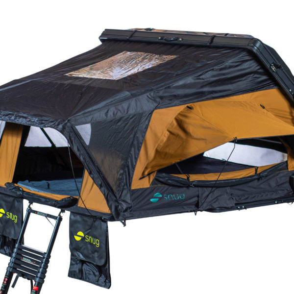 La tente de toit hybride Snug Ecrins allie légèreté, robustesse et confort. Avec sa toile polycoton imperméable et son matelas mémoire de forme, elle assure des nuits agréables lors de vos aventures en plein air.
