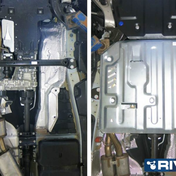 Alternative view of PLAQUE PROTECTION RIVAL 4MM BV + BT VOLKSWAGEN TOUAREG 2010-2018