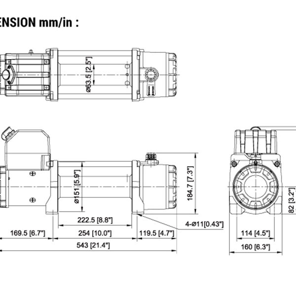 Alternative view of TREUIL COME UP GIO 100 12V