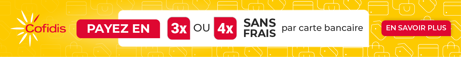 Paiement en 3x et 4x sans frais