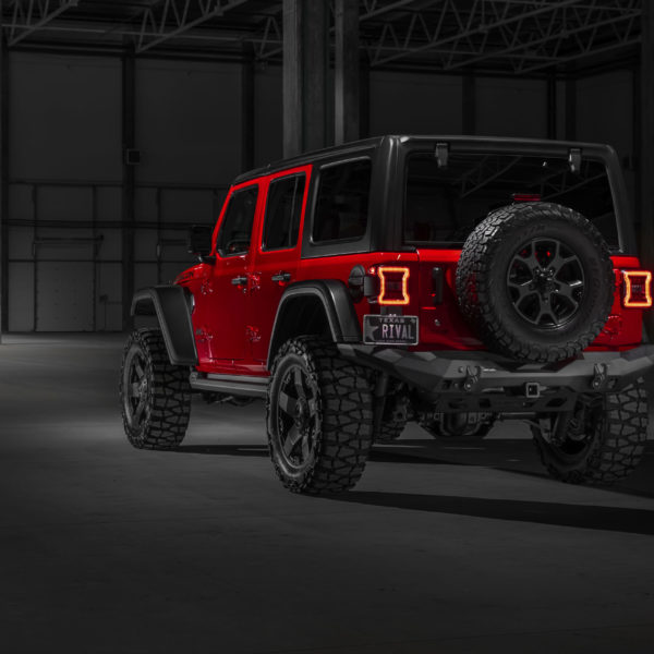 Alternative view of BUMPER REAR RIVAL JEEP WRANGLER JL