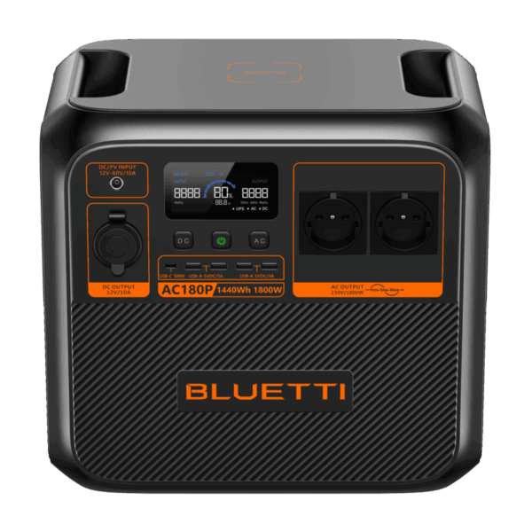 La Bluetti Premium 150 offre 1800W de puissance avec 120Ah, 9 sorties, recharge rapide. Parfaite pour vos trajets en van, l’atelier ou la maison.