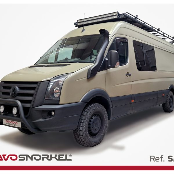 Snorkel BRAVO pour Volkswagen Crafter (2006–2018) – Réf. SMSR : Optimisez l’admission d’air et protégez votre moteur. Installation facile, matériau résistant, certifié CE, garanti 5 ans.