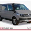 Snorkel robuste pour Volkswagen T5 / T6 / T6.1 (2003 - ), conçu pour optimiser l’admission d’air en conditions extrêmes. Kit complet et facile à installer.