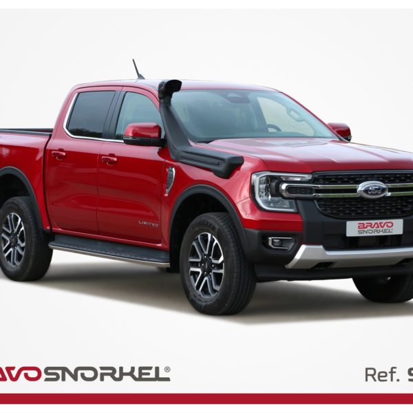 Snorkel BRAVO pour Ford Ranger (2023-2025) : Ultra-résistant et certifié CE, il protège votre moteur et améliore l’admission d’air. Installation facile et garantie 5 ans. Idéal pour le tout-terrain ! 🚙🔥