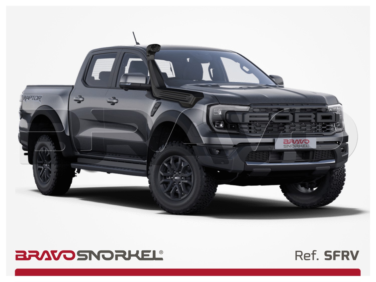Optimisez votre Ford Raptor (2023-2025) avec le snorkel BRAVO – Réf. SFRV ! Robuste, certifié CE et garanti 5 ans, il protège votre moteur tout en améliorant l’admission d’air. Parfait pour le tout-terrain !