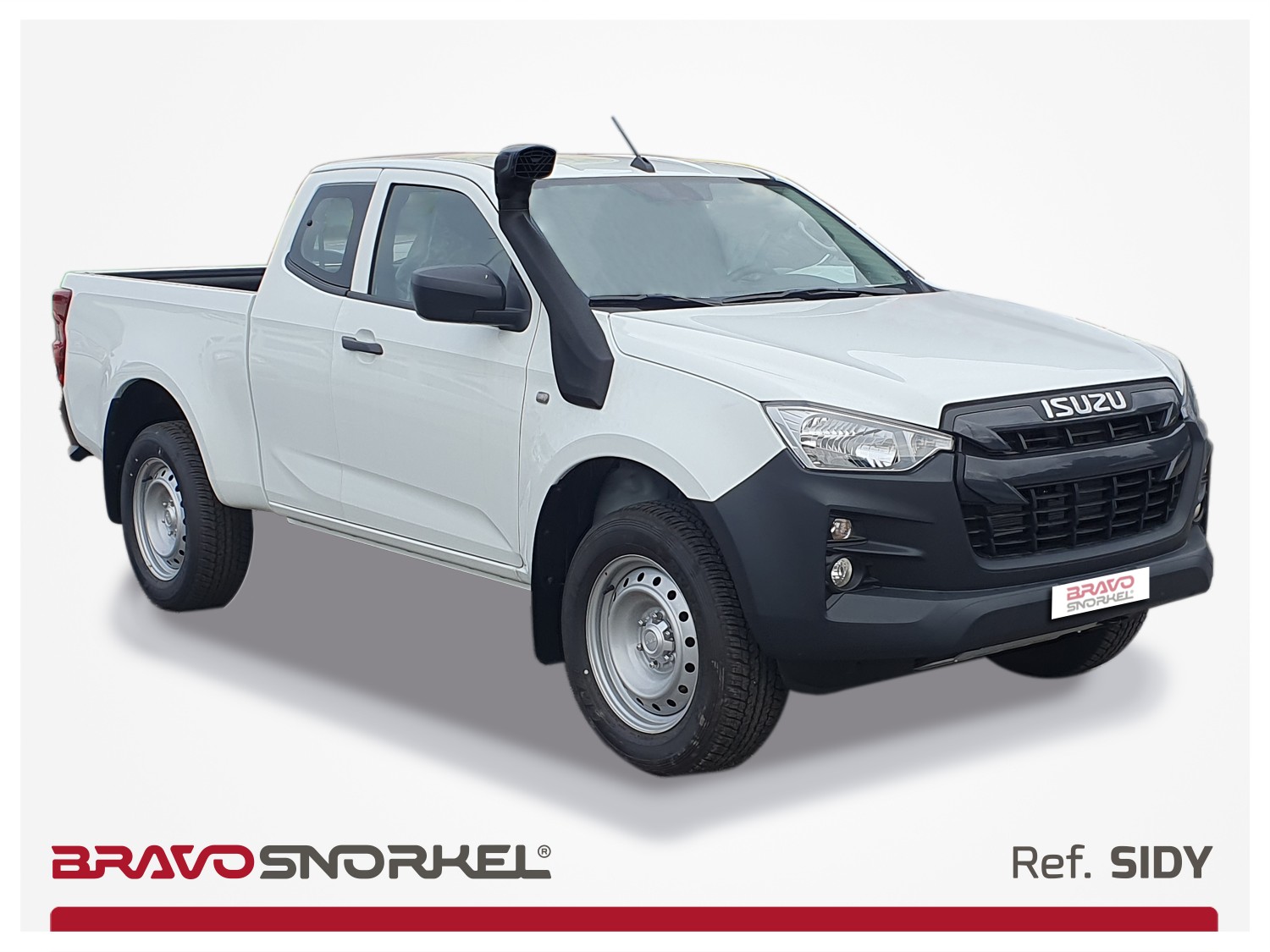 Snorkel BRAVO pour Isuzu D-Max (2020-2024)  : Robuste, certifié CE et garanti 5 ans, il protège votre moteur de l’eau et des impuretés tout en optimisant l’admission d’air. Idéal pour le tout-terrain ! 🚙💨