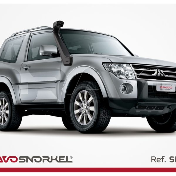 Snorkel BRAVO pour Mitsubishi Pajero (2007-2025) – Réf. SMM8 : Protégez votre moteur et améliorez l’admission d’air avec ce snorkel robuste et certifié CE. Facile à installer et garanti 5 ans, il est idéal pour le tout-terrain ! 🚙🔥