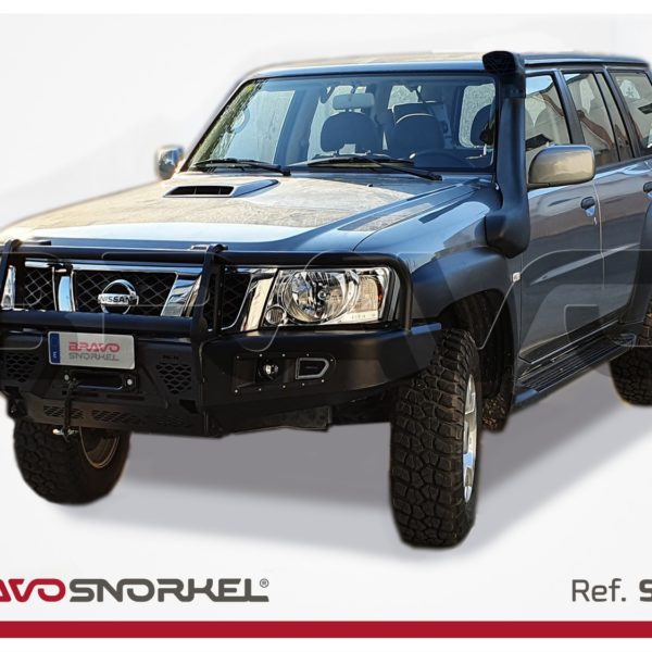 Snorkel BRAVO pour Nissan Patrol (2005-2025) – Réf. SNPT : Protégez votre moteur et améliorez l’admission d’air avec ce snorkel robuste et certifié CE. Installation rapide, haute performance et garantie 5 ans ! 🚙🔥
