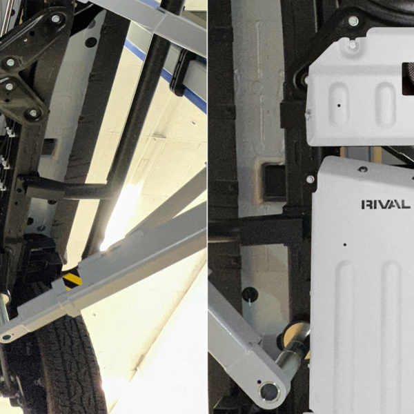 Alternative view of PLAQUE PROTECTION RIVAL BOÎTE TRANSFERT INEOS GRENADIER 2023-