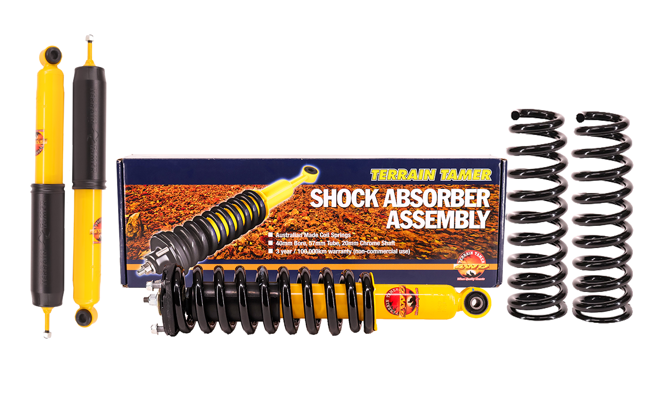 Kit suspension Toyota Land Cruiser Prado KZJ95, KZJ90, RZJ90, RZJ95, VZJ90, VZJ95 (1996–2002) pré-assemblés Terrain Tamer