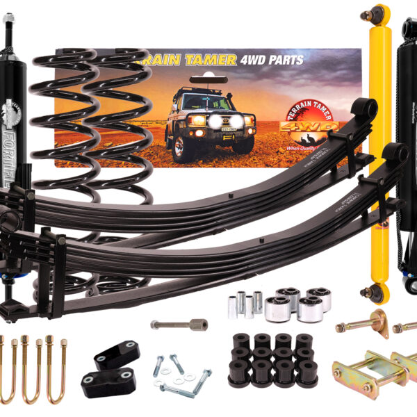 Kit suspension Toyota Land Cruiser HZJ78, HZJ79, VDJ79, VDJ78, GRJ79, GRJ78 (1999+) fortifiés Terrain Tamer