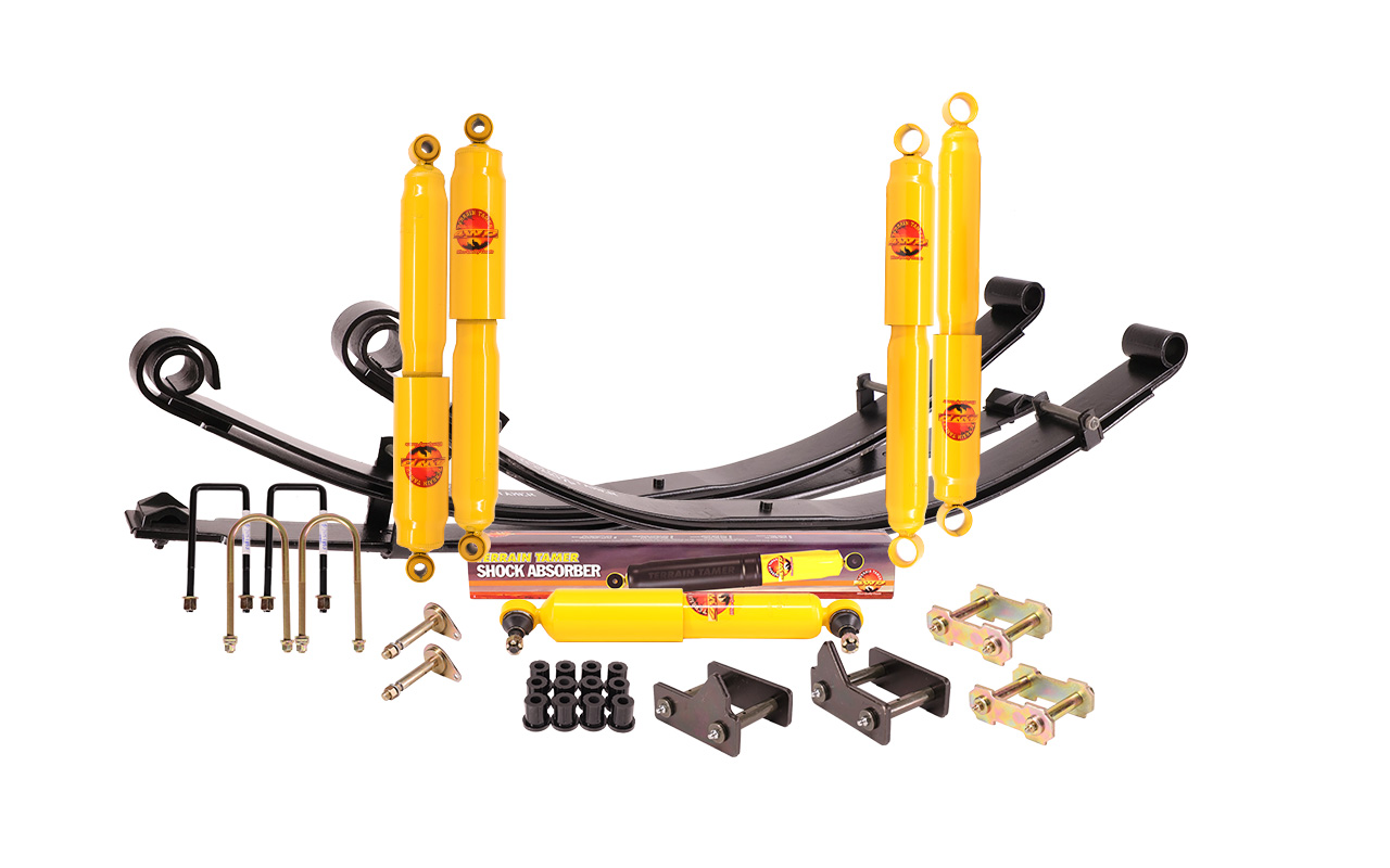 Kit suspension Toyota Land Cruiser FJ43, FJ45, BJ43, BJ45, BJ46, BJ47 (1980-1984) lames paraboliques Terrain Tamer