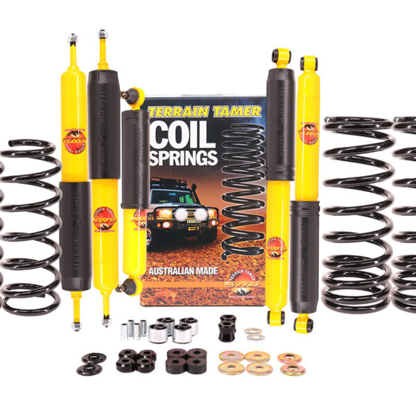 Kit suspension Nissan Patrol Y61 avec amortisseurs et ressorts renforcés Terrain Tamer