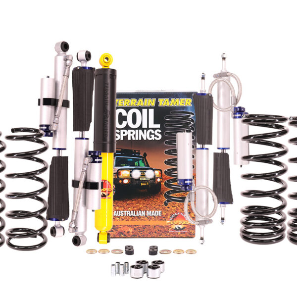 Kit suspension Nissan Patrol Y60 LWB 4.2L (Diesel & Essence) amortisseurs ProShock, ressorts et amortisseur de direction Terrain Tamer