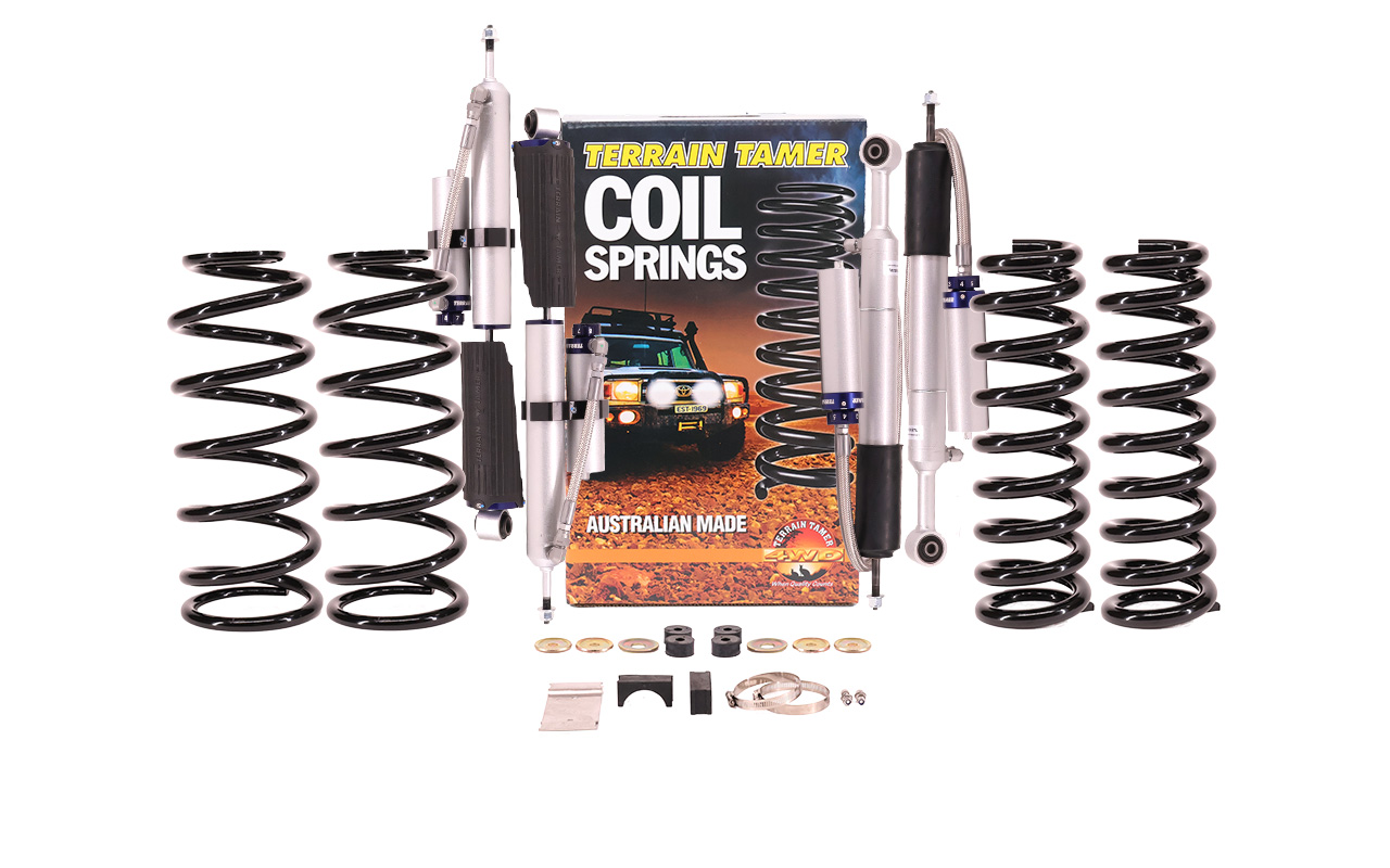 Kit suspension Toyota Land Cruiser Prado 150 (2009–2023) GDJ150 / KDJ150 / GRJ150 / TRJ150 ProShock Terrain Tamer (Kit conversion suspension pneumatique en ressorts)