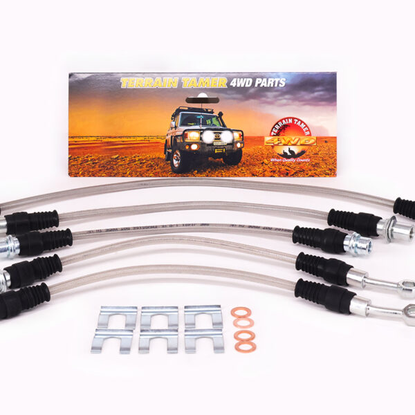 KIT DE FLEXIBLES DE FREIN TRÉSSÉ POUR TTBBK07