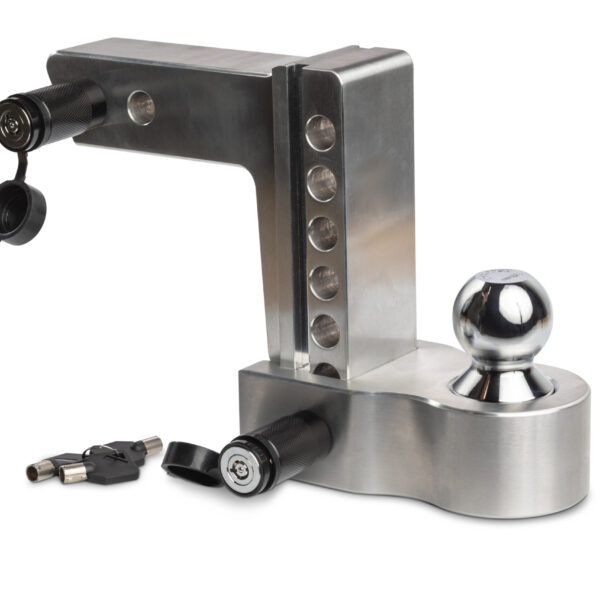 ATTELAGE CARRE US ALUMINIUM - AJUSTABLE 10" - 3600 kg