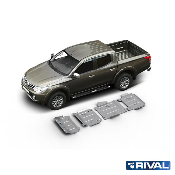 BLINDAGE RIVAL MITSUBISHI L200/ FIAT FULLBACK 2016+ - KIT 4 pcs