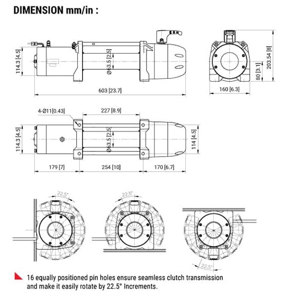 Alternative view of TREUIL COMEUP SLIM 9.5 RS 12V