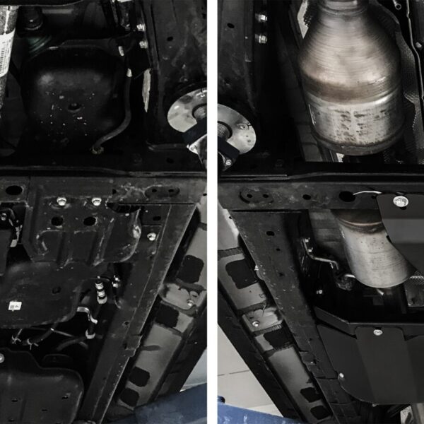 Alternative view of PLAQUE PROTECTION 3 mm RIVAL ACIER BT+ADBLUE+SONDE LAMBDA TOYOTA HILU