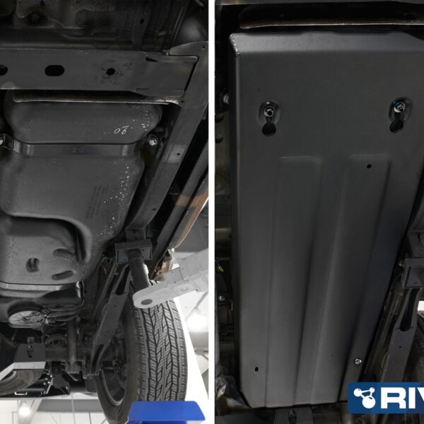 Alternative view of PLAQUE PROTECTION 3 mm RIVAL ACIER RESERVOIR NISSAN NAVARA 2015-09/2
