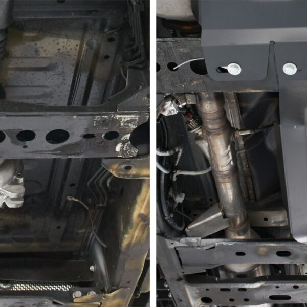 Alternative view of PLAQUE PROTECTION 3 mm RIVAL ACIER BOÎTE TRANSFERT NISSAN NAVARA 201