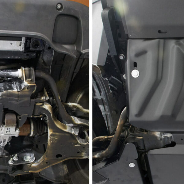Alternative view of PLAQUE PROTECTION 3 mm RIVAL ACIER RADIATEUR NISSAN NAVARA 2015-2021