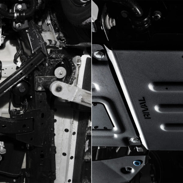 Alternative view of PLAQUE PROTECTION 3 mm RIVAL ACIER BOÎTE DE VITESSE FORD RANGER 2022-