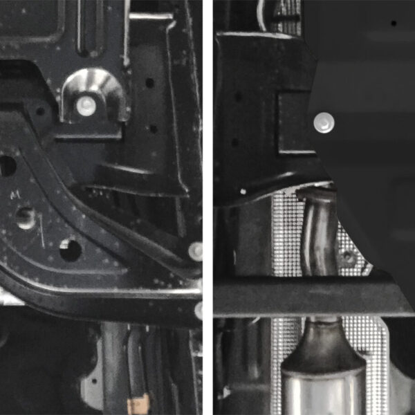Alternative view of PLAQUE PROTECTION 3 mm RIVAL ACIER BOÎTE DE VITESSES FORD RANGER 201