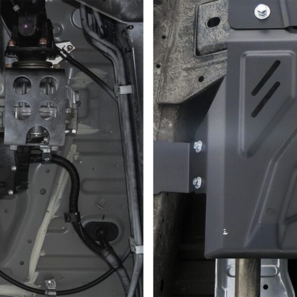 Alternative view of PLAQUE PROTECTION 3 mm RIVAL ACIER BOÎTE TRANSFERT FIAT FULLBACK 201