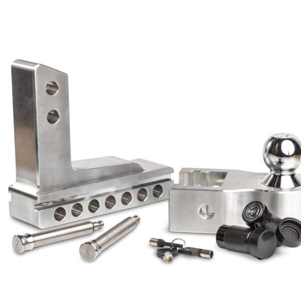 Alternative view of ATTELAGE CARRE US ALUMINIUM - AJUSTABLE 10" - 3600 kg