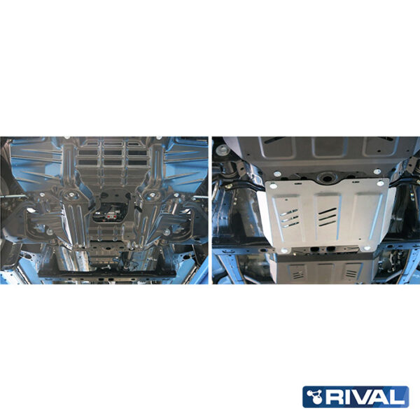 Alternative view of PLAQUE PROTECTION RIVAL 4MM BOITE VITESSE TOYOTA HILUX REVO  (bO22)