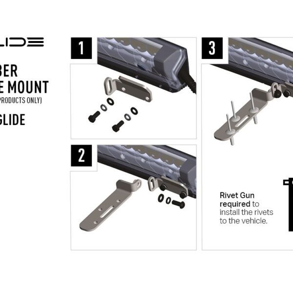 SUPPORT DE PLAQUE D'IMMATRICULATION LAZER (GLIDE) – Image 3