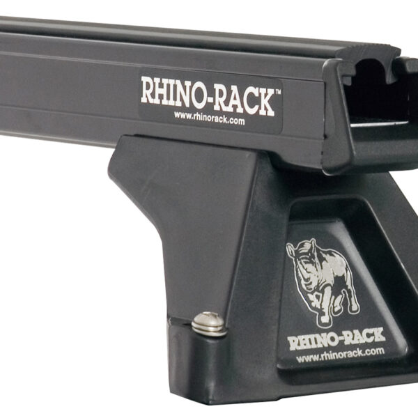 Kit 4 barres de toit noire 1650mm Heavy Duty avec pieds RLTF