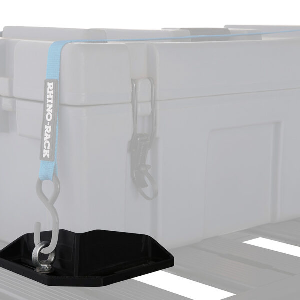 Kit de 4 coins avec anneaux positionnement éléments sur galerie.