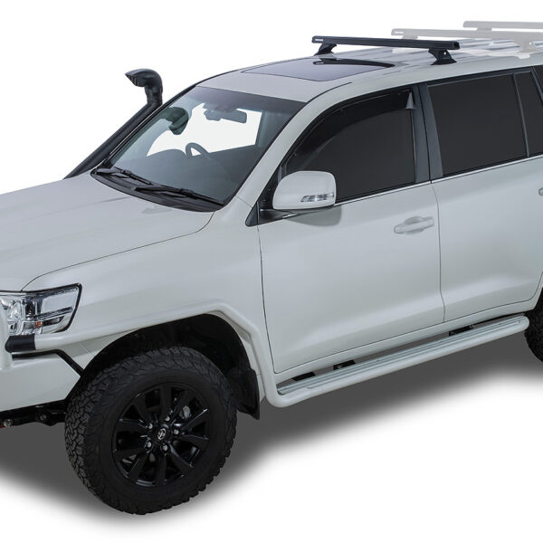 Kit 1 barre de toit avant noire Heavy Duty 1375mm avec pied RCH Toyota Land Cruiser série 200 2007-2021