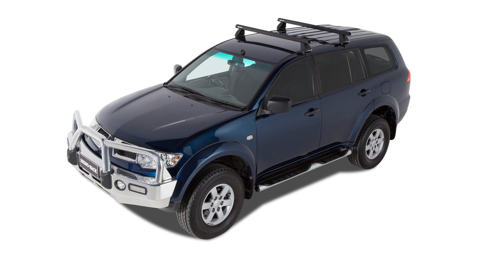 Kit 2 barres de toit Heavy Duty noire 1250mm série 2500 Mitsubishi Challenger PB 2009-2015