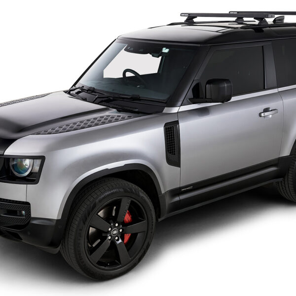 Kit 2 barres de toit noire 1260mm système Reconn-Deck avec pieds RCL-RCH Land Rover Defender II 90 L663 2021+